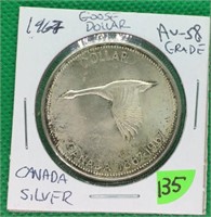 1967 Canada Goose Dollar,MS62