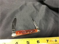 Case Copperhead Red Bone 1998 Nkca Youth Knife