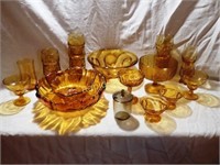 Antique & Vintage Amber Glass