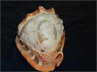 Old Cameo Carve Conch Shell made in Italy