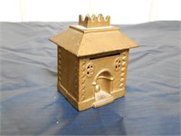 Small Antique Cast Iron "Bank" Bank