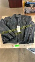 First leather coat size L