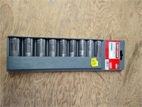 Craftsman 9-pc Deep 1/2" Socket Set Metric