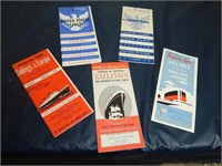 1952 Cruise Line Brochures / Fares / Deck plans