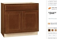 Base Kitchen Cabinet w/ Ball-Bearing Drawer Glide