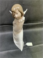 Lladro Figurine Curious Angel, 9 1/2"H