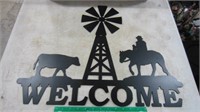 14 GA METAL WELCOME SIGN