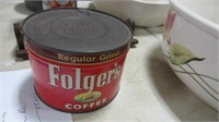 FOLGERS COFFEE TIN