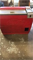 Vintage coca cola double sided  cooler untested
