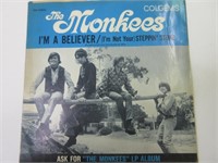 *Vintage THE MONKEES 45 RPM Record Sleeve