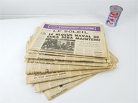 10 journaux/suppléments anciens Le Soleil, 1962 -