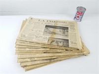 11 exemplaires/journaux anciens La Presse, 1936