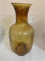 Tiara Exclusive Amber Optic Large Glass Vase