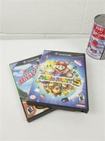 2 jeux vidéos Game Cube de Mario Bros -