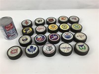 Collection de rondelles de hockey