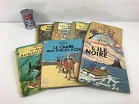 7 BD's de collection Tintin