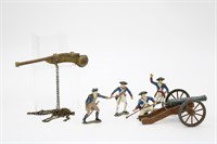 Antique Metal Revolutionary War Toy Soldiers
