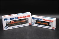 Walthers Trainline HO BNSF Locomotive and Caboose