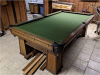 A.E. Schmidt Co. Slate top 8' pool table