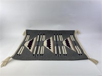 Vintage Native American Hand Tied Tapestry