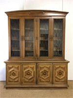 Vintage Thomasville Two Piece China Cabinet