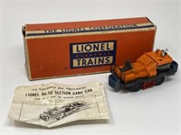 Vintage Lionel No. 50 Gang Car O Scale Model Train