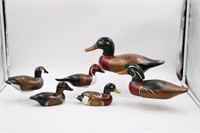Group of decorative wood decoys