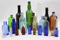 Assorted  Glass Medicine Bottles