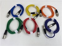 10' Color Coded XLR Patch Cables/ MIC Cords