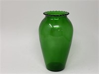Vintage Emerald Glass Vase