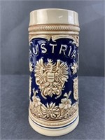 Vintage "MM" Austrian Ceramic Tankard