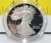 1986 Usa Proof Silver Eagle With Case