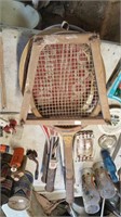 Group Vintage Tennis Rackets