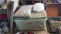 Vintage Coleman Cooler Feather Pillow Washboard