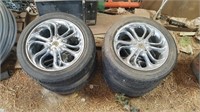 Set 4 Bridgestone 205/55 R16 Tires & Rims