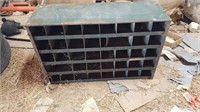 Metal 40 Hole Cubby Cabinet