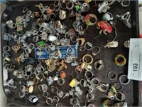 Tray of Costume Jewelry Rings