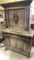 Antique Russian valuables cabinet with harry paw