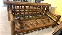 Antique large bamboo sofa couch. All bamboo