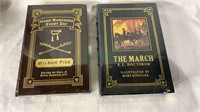 2  Leather bound Civil War related books, like