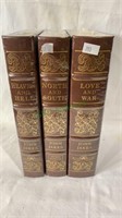 3 leather bound Civil War books, all three by