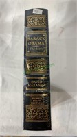 Leather bound Barack Obama book, Easton press