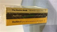 Books, the Foxfire, three volumes, the Book,