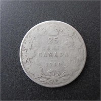 1910 25c SILVER QUARTER - CANADA