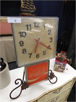 WORKING 1960S COCA COLA AD CLOCK