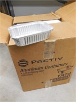 Pactiv Aluminum Containers 1.5lb Approx 500ct