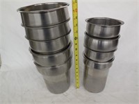 (9) Misc Round Serving Pots/Trays