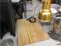 Heat Lamp/Cutting Board, Works