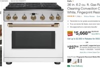 36 in Gas Range with Self-Cleaning Convection Oven