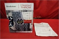 Brookstone Heated Throw Blanket 50" x 60"